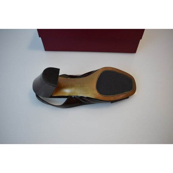 Ellen Tracy Chocolate Platform Heels Square Toe Size 9 New in Box ET-Jess - Picture 5 of 12